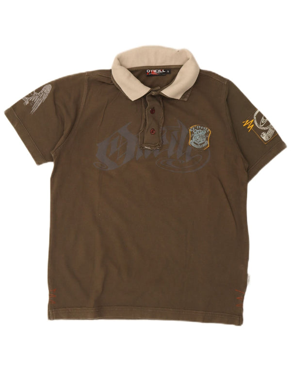 Tricou polo grafic rugby pentru bărbați O'Neill, bumbac kaki mic