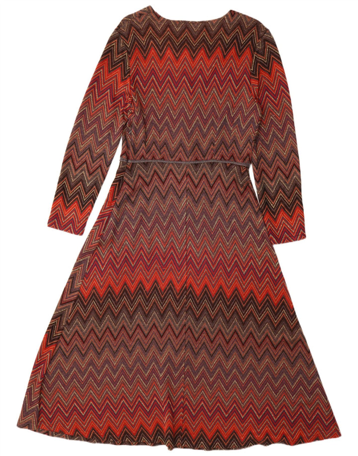 Rochie Maxi Donatella pentru Femei cu mâneci lungi IT 44 Medium Multicolore Chevron