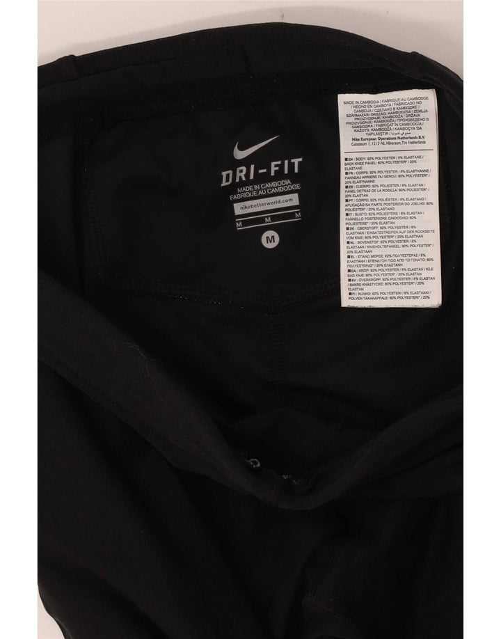 Leggings Nike Dri Fit pentru femei UK 12 Poliester mediu negru