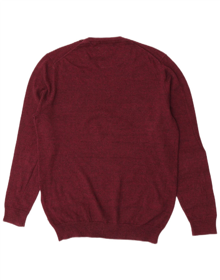 Pulover Superdry pentru bărbați cu gât crew, bumbac maro mediu