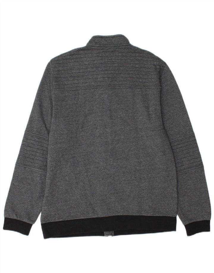 Jachetă Bomber Guess pentru bărbați UK 34 XS, bumbac color bloc, gri