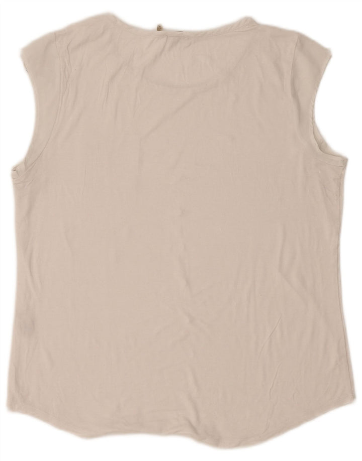 Calvin Klein Femei Vest Top UK 18 XL Rayon alb