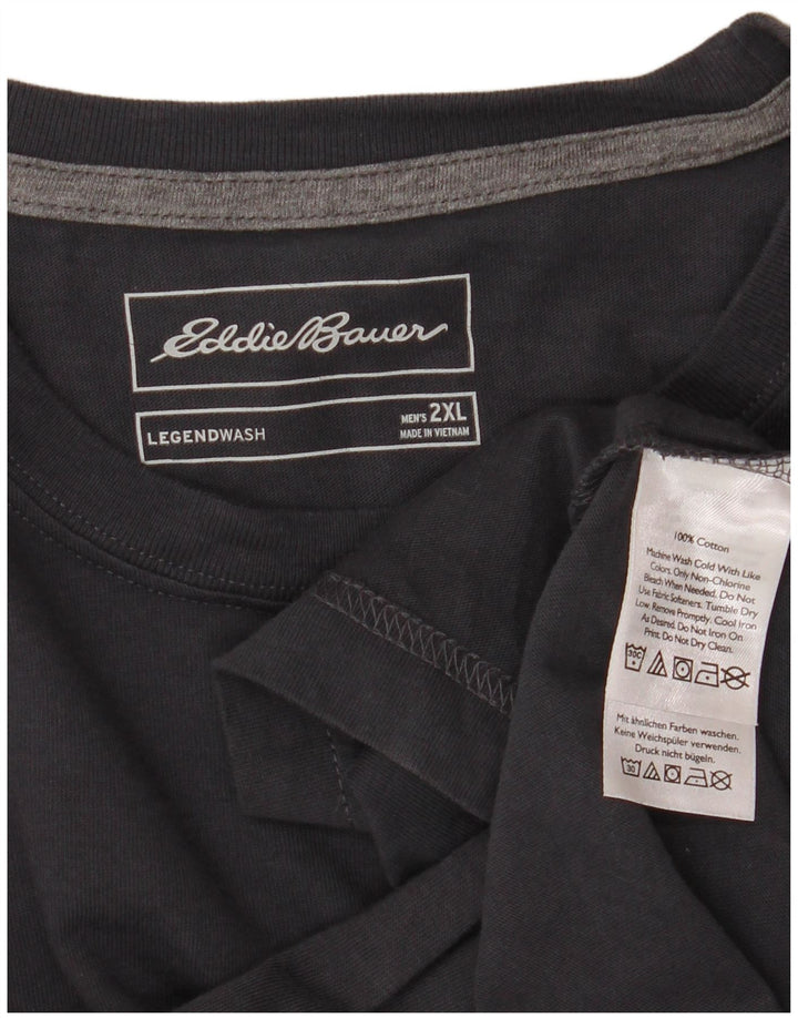 EDDIE BAUER Tricou pentru bărbați Top 2XL Bumbac bleumarin