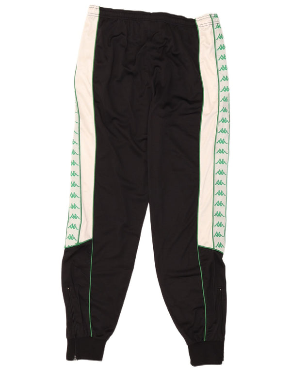 Pantaloni de trening cu grafică pentru bărbați Kappa Pantaloni de jogging XL, negru, bloc de culoare
