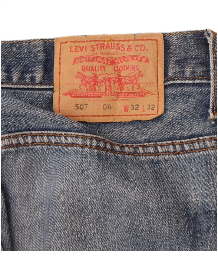 Blugi pentru bărbați Levi's 507 Bootcut W32 L32 Bumbac albastru