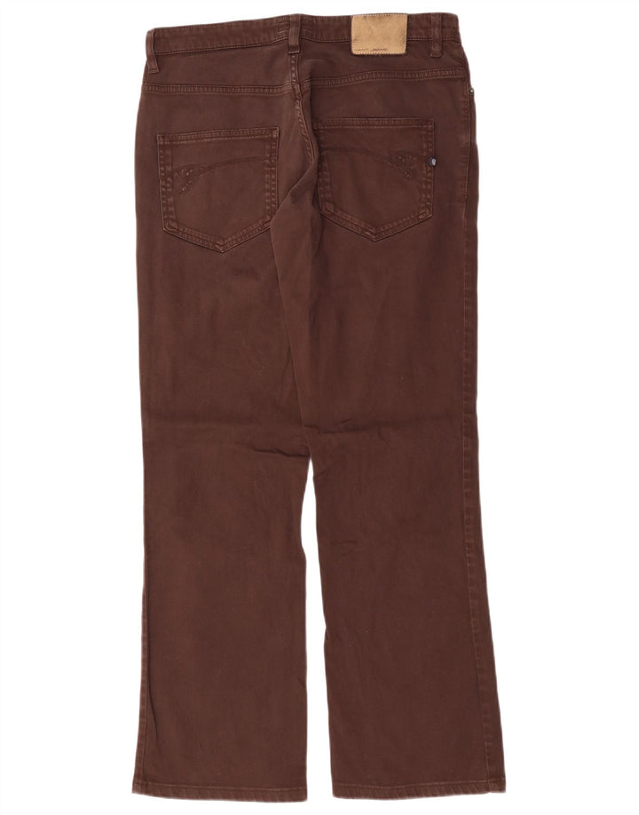 Pantaloni casual pentru femei GANT Bootcut W28 L29 maro bumbac