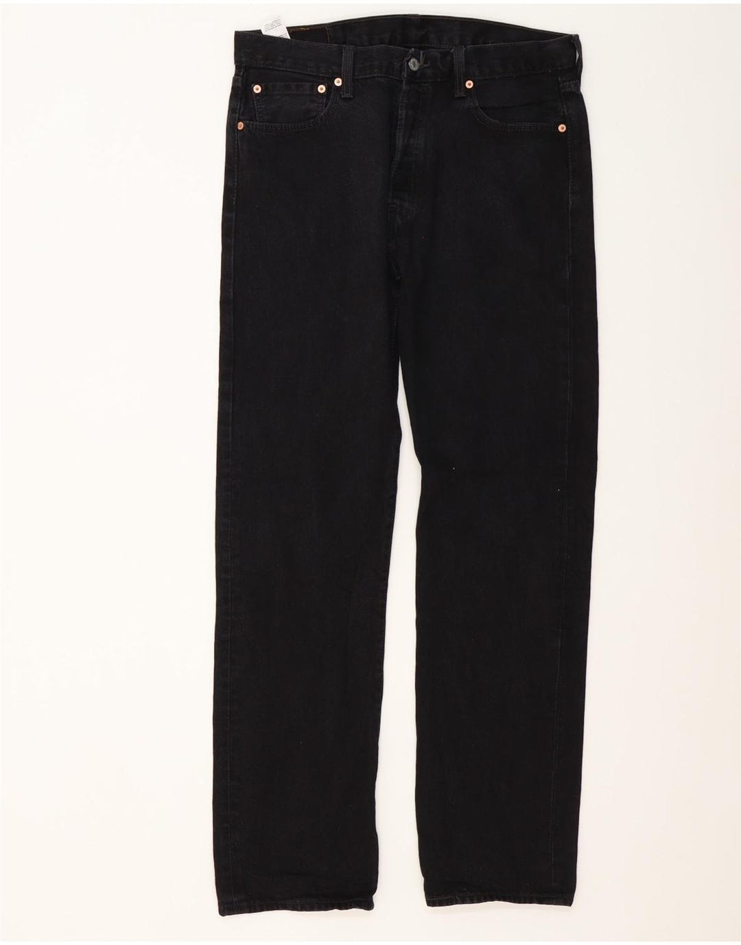 Blugi drepti pentru bărbați Levi's 501 W34 L34 bumbac negru
