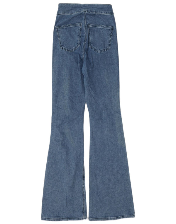 Blugi evazați cu talie înaltă pentru femei Topshop L26 L32 Bumbac albastru