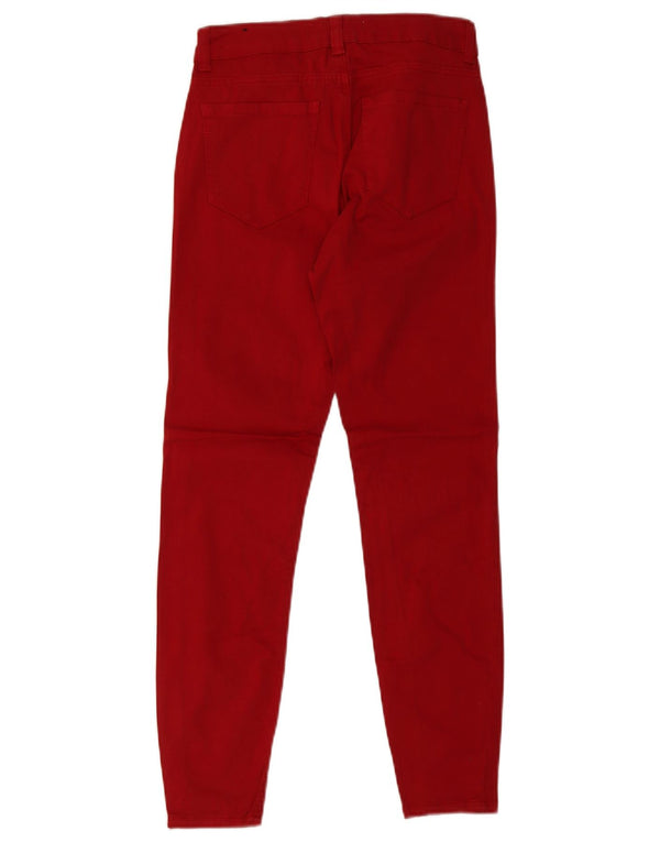 Zara femei Z1975 blugi skinny EU 34 2XS W24 L27 bumbac roșu