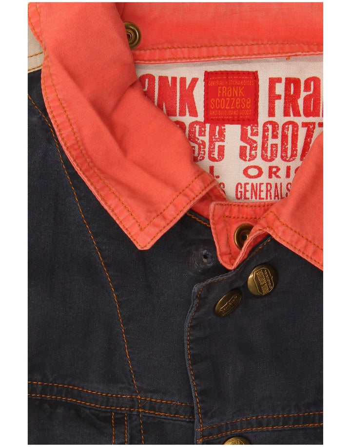 Jachetă de blugi supradimensionată pentru bărbați Frank Scozzese UK 38 Medium Bleumarin