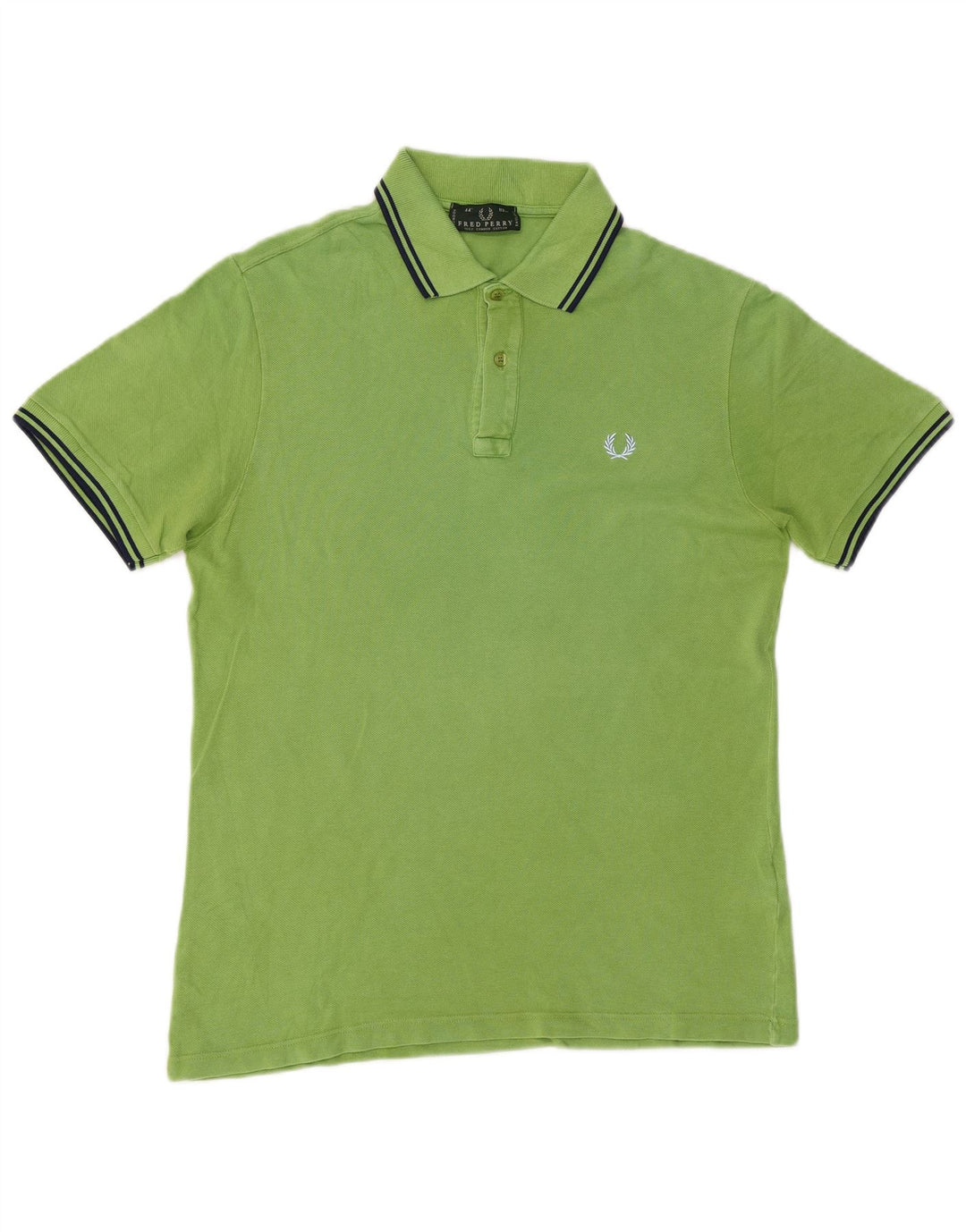 Cămașă polo Fred Perry pentru bărbați, bumbac verde mediu