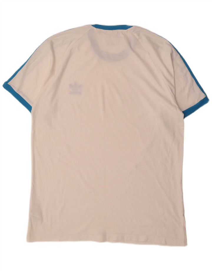 Tricou pentru bărbați Adidas Top mare, alb, bumbac