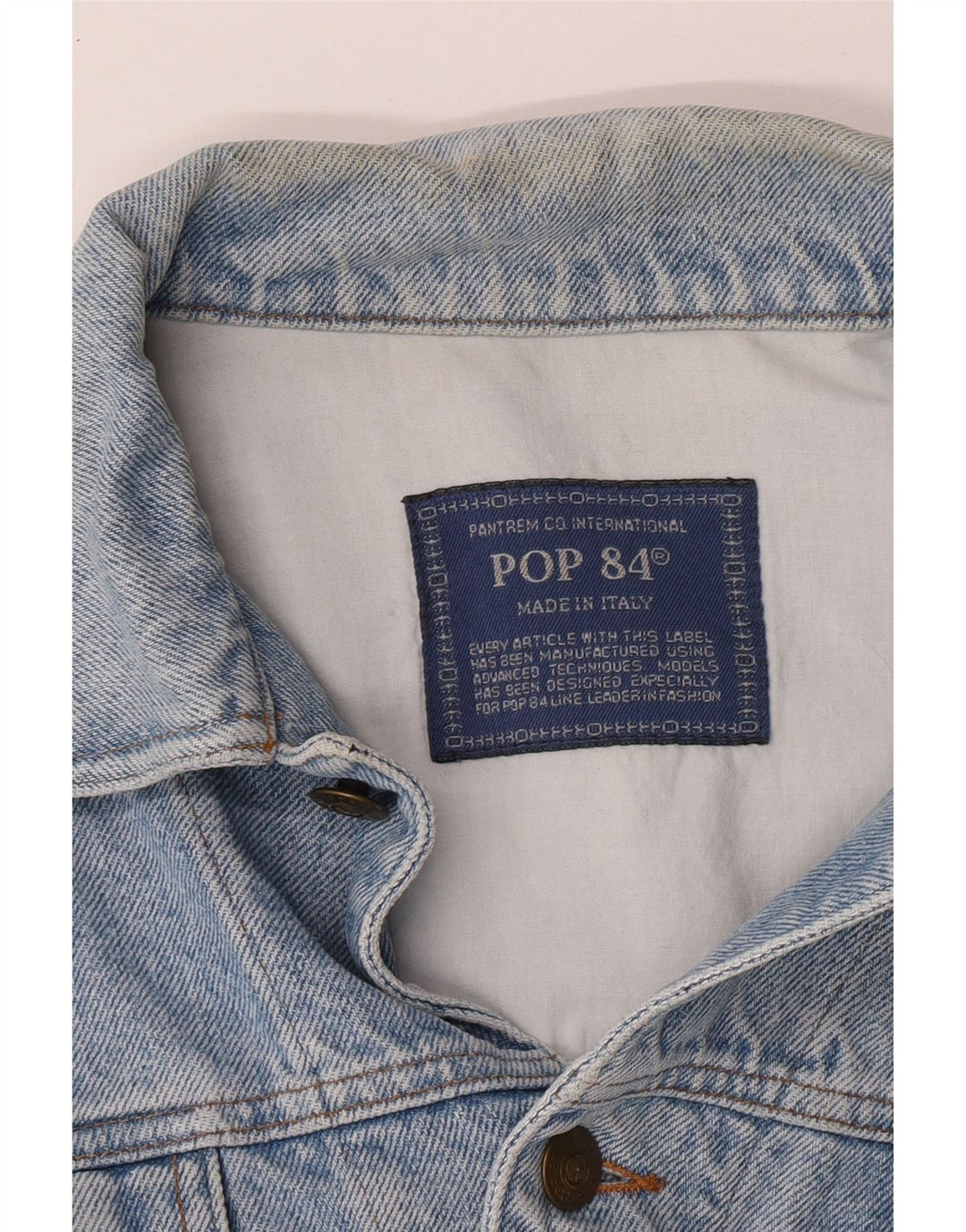 POP 84 Jachetă de blugi pentru bărbați UK 40 Large Blue