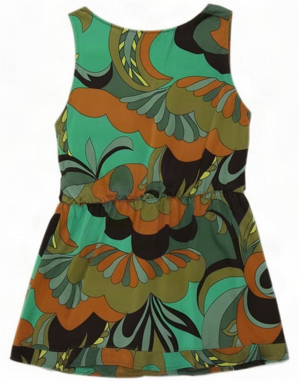 Bluză fără mâneci pentru femei Max & Co. Top UK 10 Small Green Paisley Silk