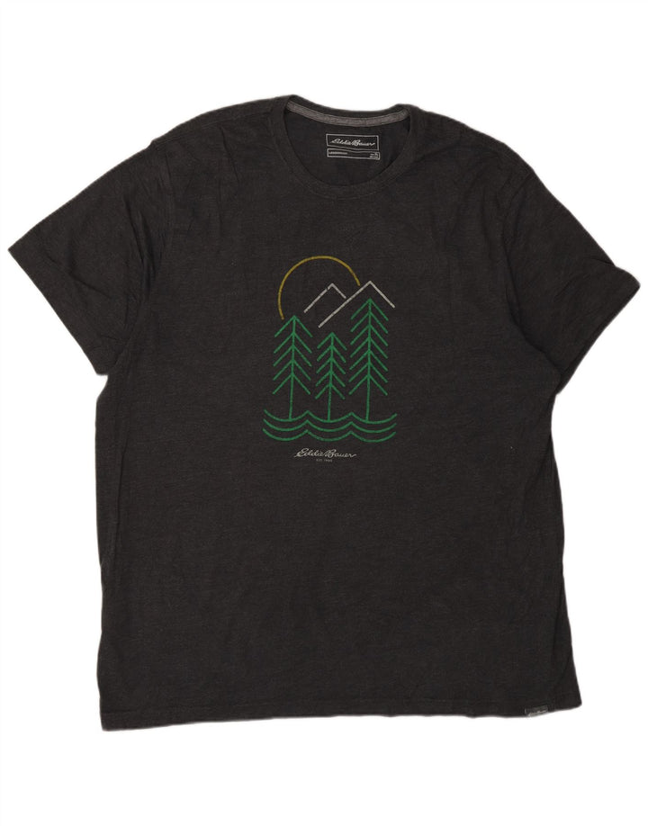 Tricou grafic pentru bărbați Eddie Bauer Top XL bumbac gri