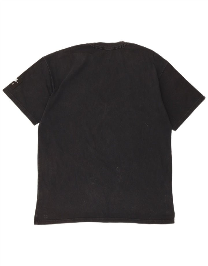 Tricou grafic Nike pentru bărbați Top mediu negru bumbac