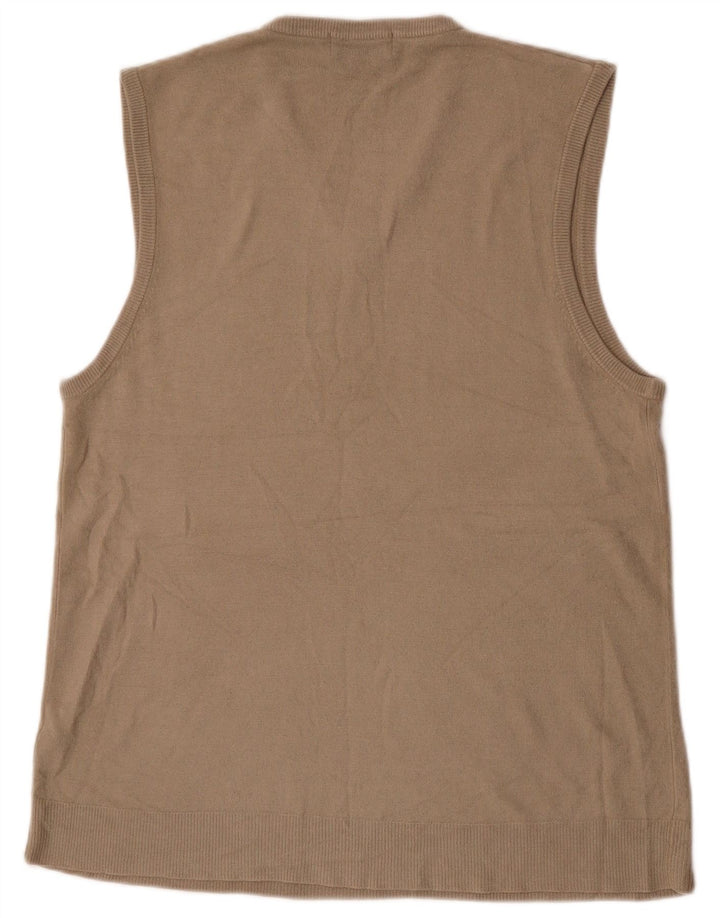 Marks & Spencer pentru bărbați Blue Harbour Vest Tank Top Mare Bej Acrilic