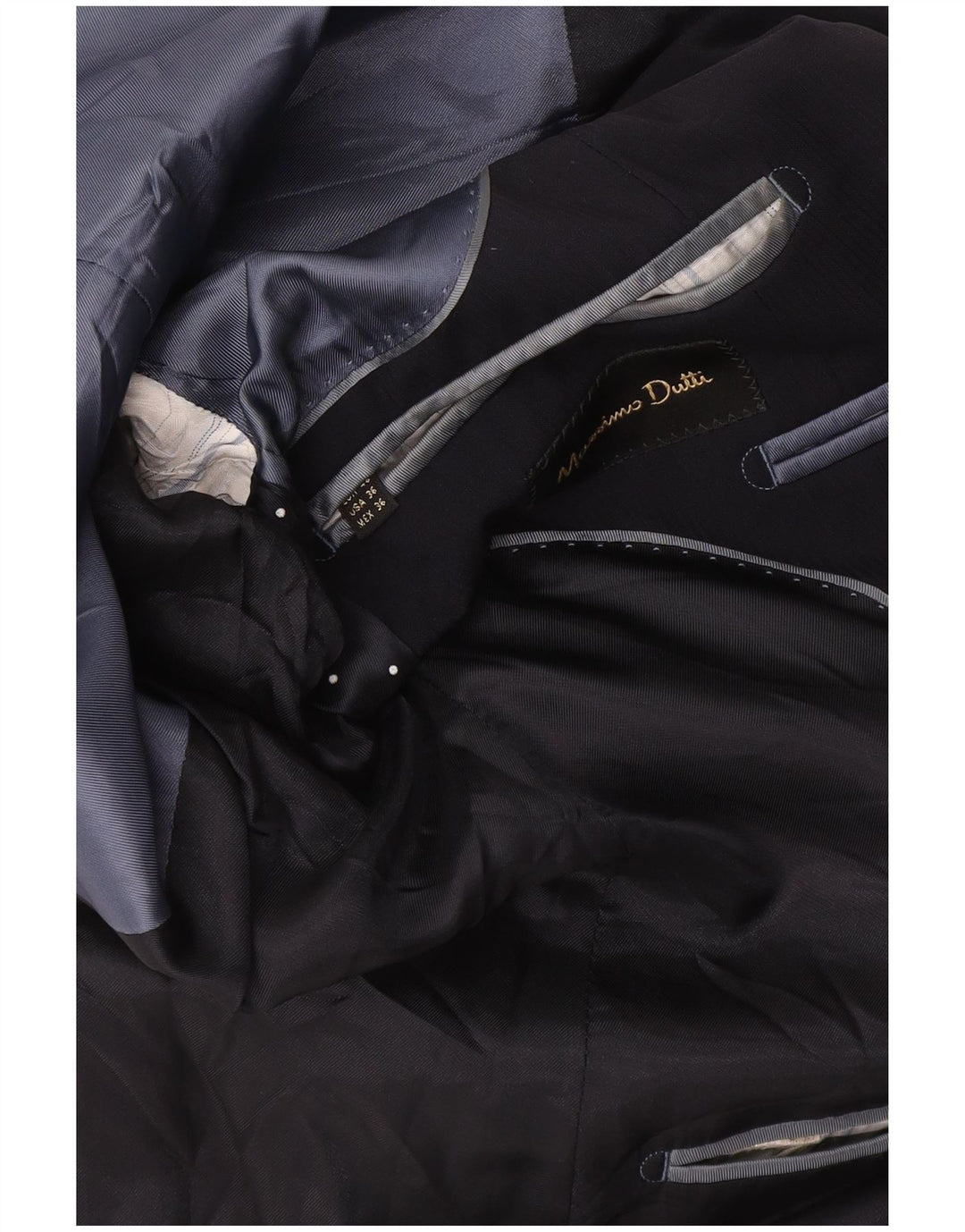 Massimo Dutti Jachetă pentru bărbați cu 2 nasturi EU 46 Mic Bleumarin
