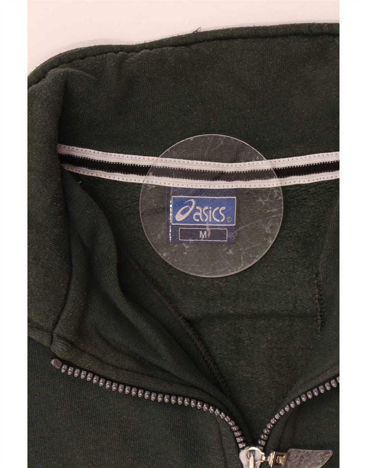 Jachetă de top pentru trening Asics pentru bărbați, bumbac color bloc, bej mediu