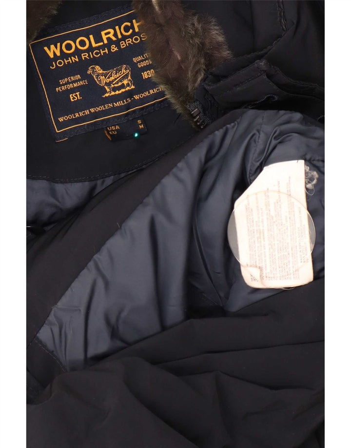 Palton căptușit pentru bărbați Woolrich UK 38 Poliester mediu bleumarin