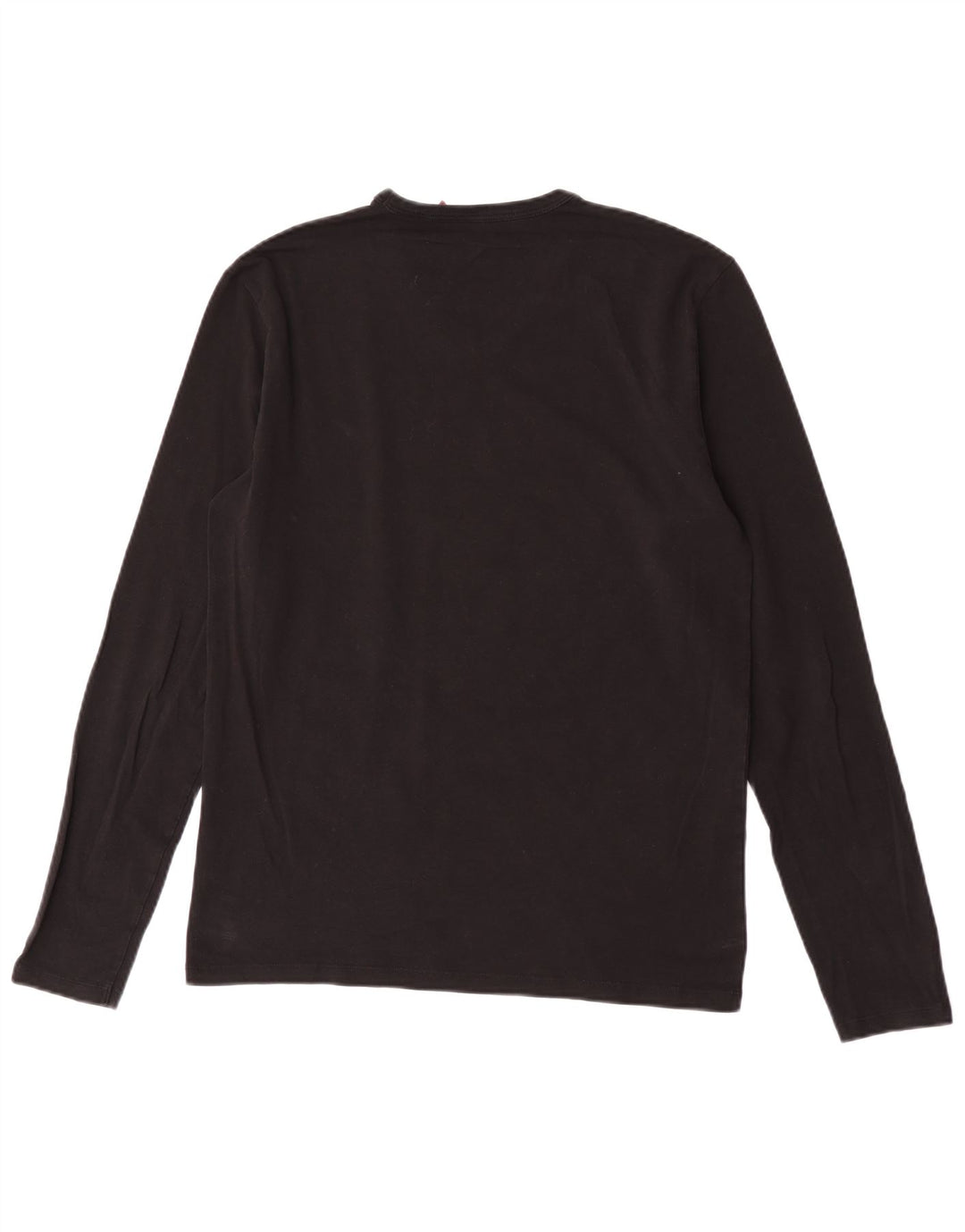 Guess Top grafic pentru bărbați cu mânecă lungă XL, bumbac negru