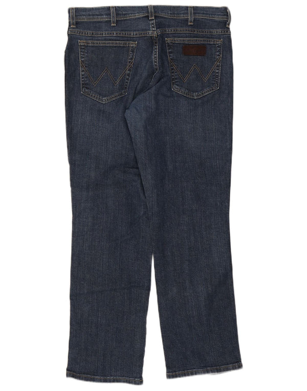 Blugi drepti Wrangler pentru bărbați Texas Stretch W36 L30 Bumbac albastru
