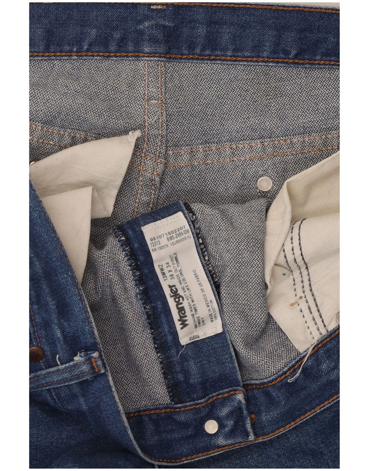 Pantaloni scurți din blugi pentru bărbați Wrangler W38 XL, bumbac albastru