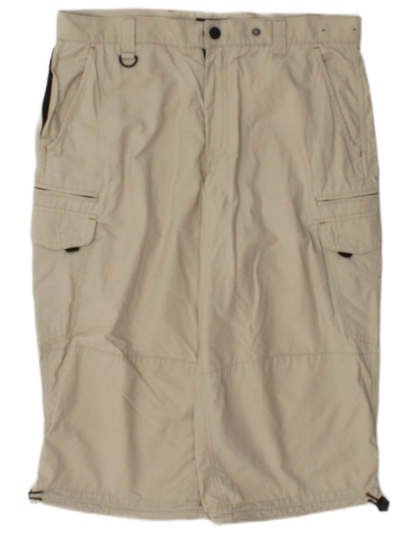 Bermude pentru bărbați de la Marks & Spencer, pantaloni scurti cargo, W34 Large, bej
