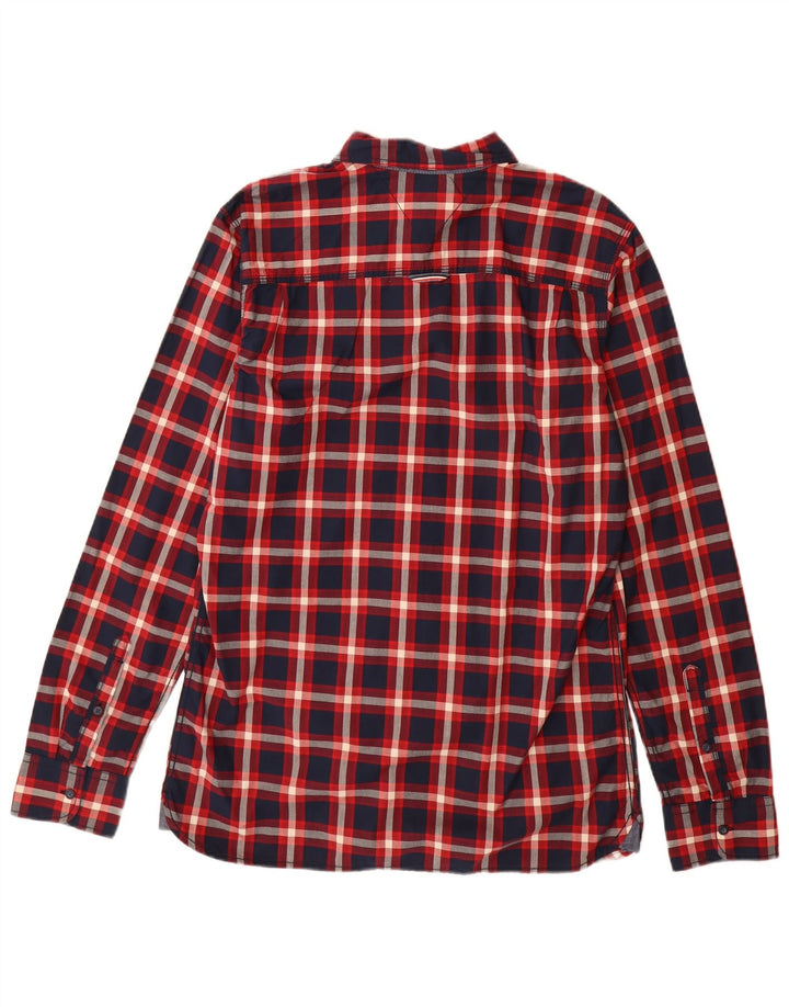 Cămașă pentru bărbați Tommy Hilfiger, cu carouri mari bleumarin