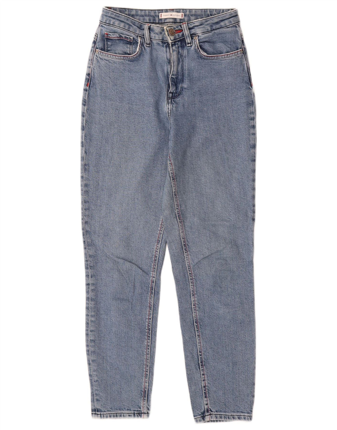 Blugi conici pentru femei Tommy Hilfiger W24 L27 Albastru