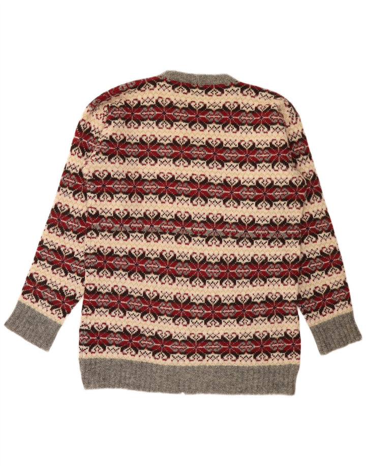 Pulover Vintage pentru bărbați cu gât crew pulover mediu multicolor Clasic
