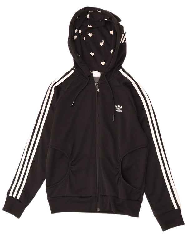 Pulover Adidas Graphic Zip pentru femei IT 40 Poliester negru mic