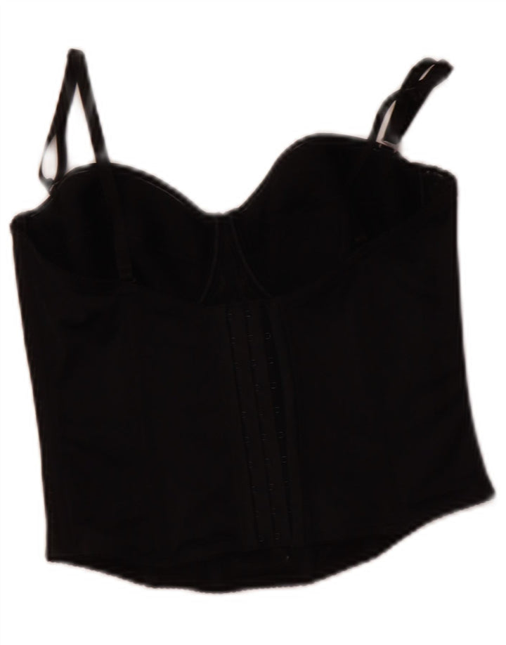 TRIUMPH Crop Corset Top pentru femei UK 4 XS Poliester negru