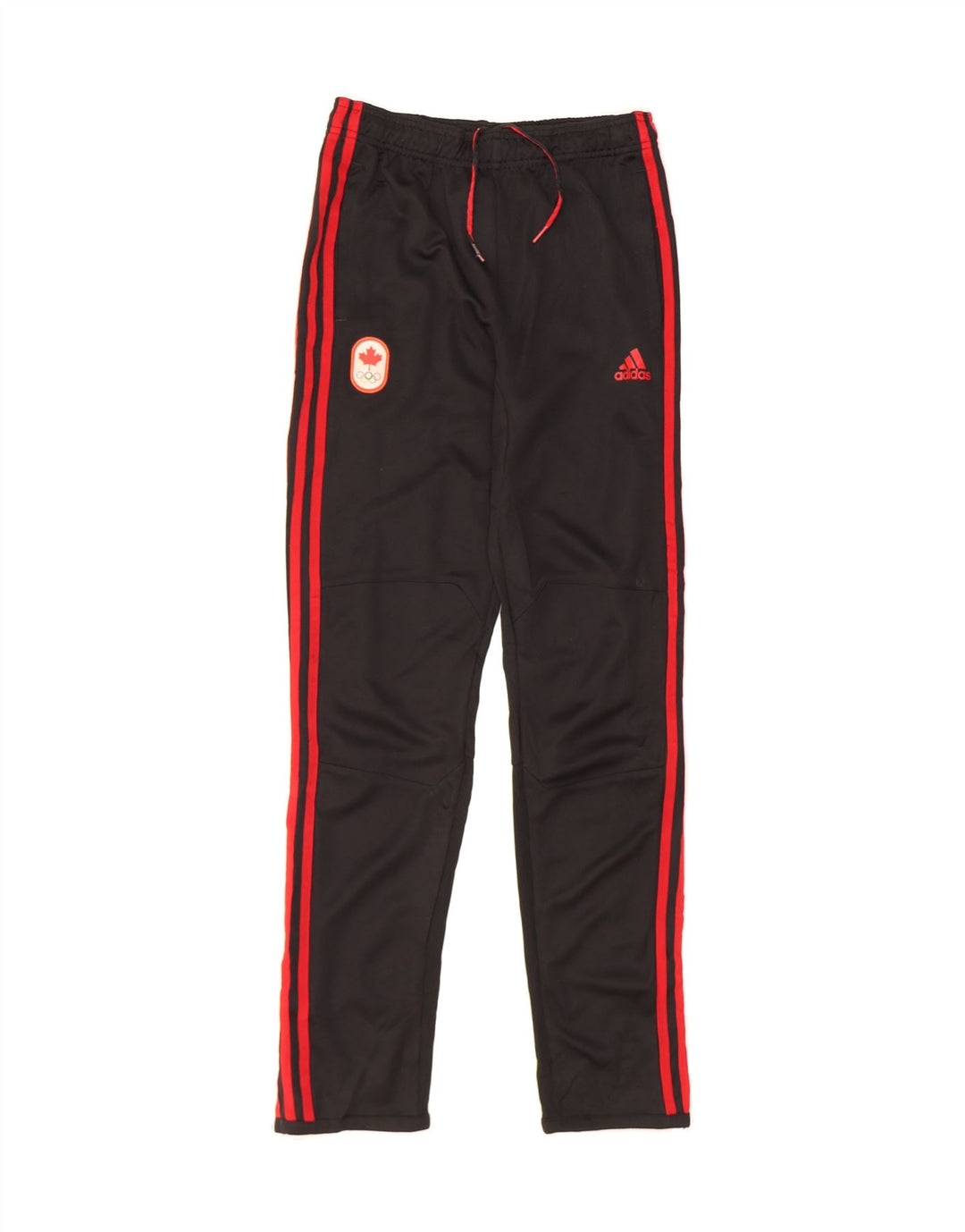 ADIDAS Boys Canada Tracksuit Trousers 13-14 Years  Black Polyester Vintage Adidas and Second-Hand Adidas from Messina Hembry 