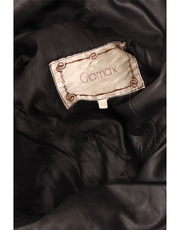 Geacă de piele Giamax pentru femei EU 44 XL Negru