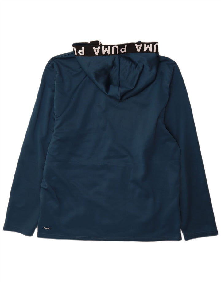 Pulover pentru bărbați Puma Graphic Hoodie, mediu, bleumarin, poliester color bloc