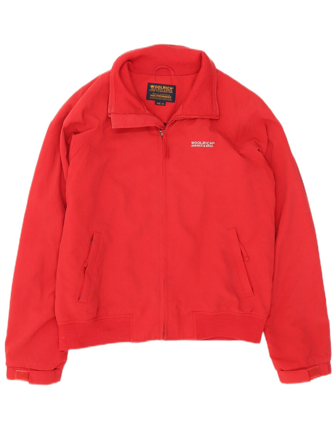 Jachetă bomber pentru băieți Woolrich 13-14 ani poliester roșu
