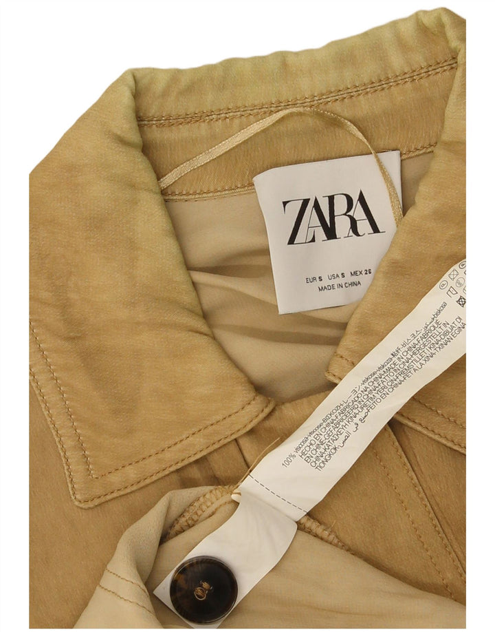 Jachetă Utilitară pentru Femei Zara UK 10 Mic Bej Viscoză