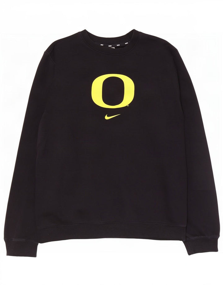 Pulover Nike pentru bărbați Oregon Ducks Graphic Pulover mare, negru, bumbac