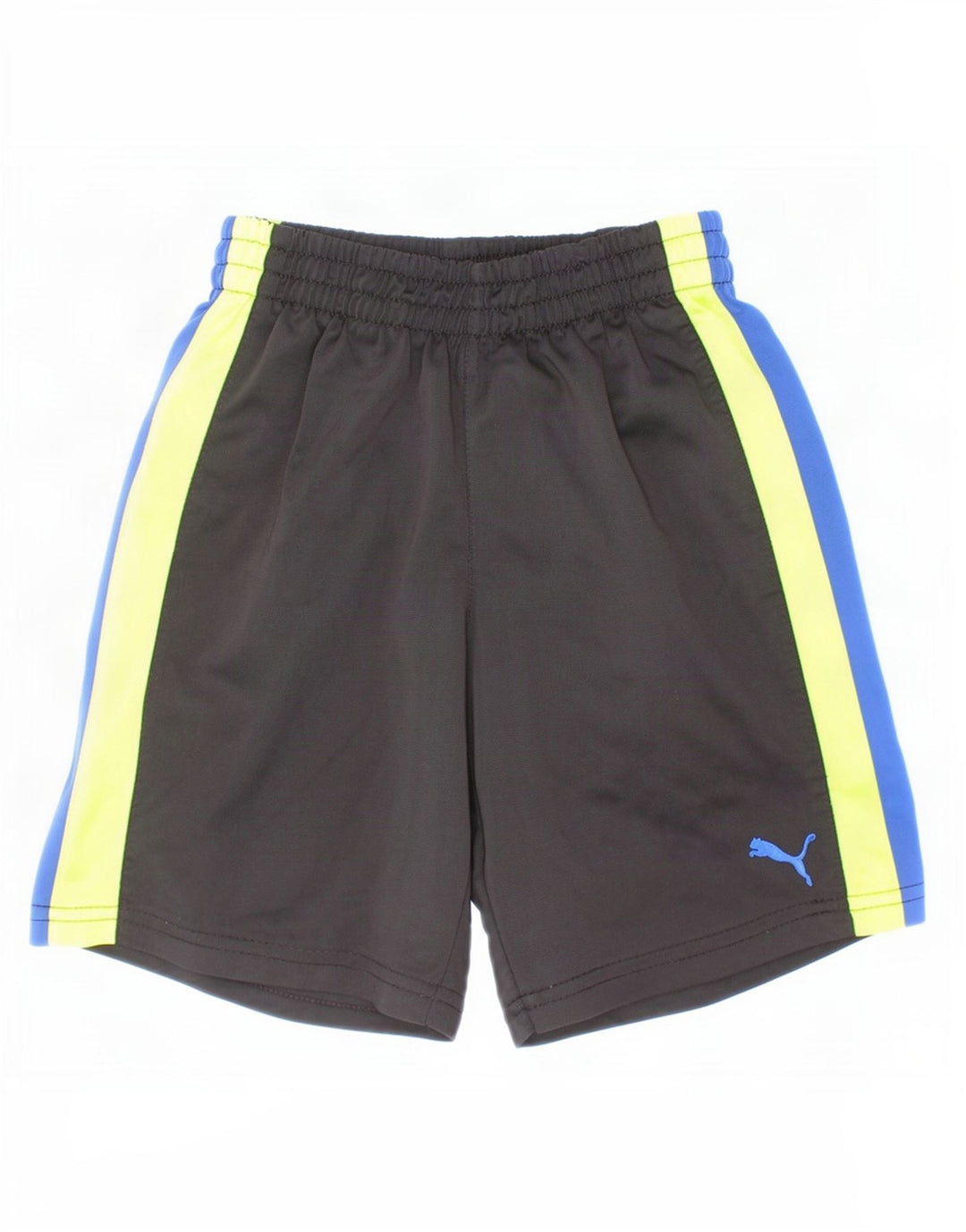 Pantaloni scurți sport Puma pentru băieți 4-5 ani, negru, poliester color bloc