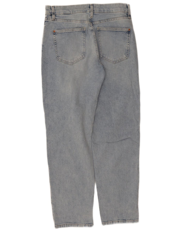 Blugi conici pentru femei Marks & Spencer UK 12 Medium W28 L27 Albastru