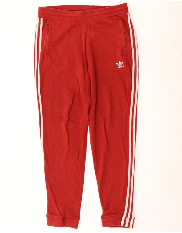 Pantaloni de trening pentru bărbați Adidas Pantaloni de jogging Bumbac roșu mic