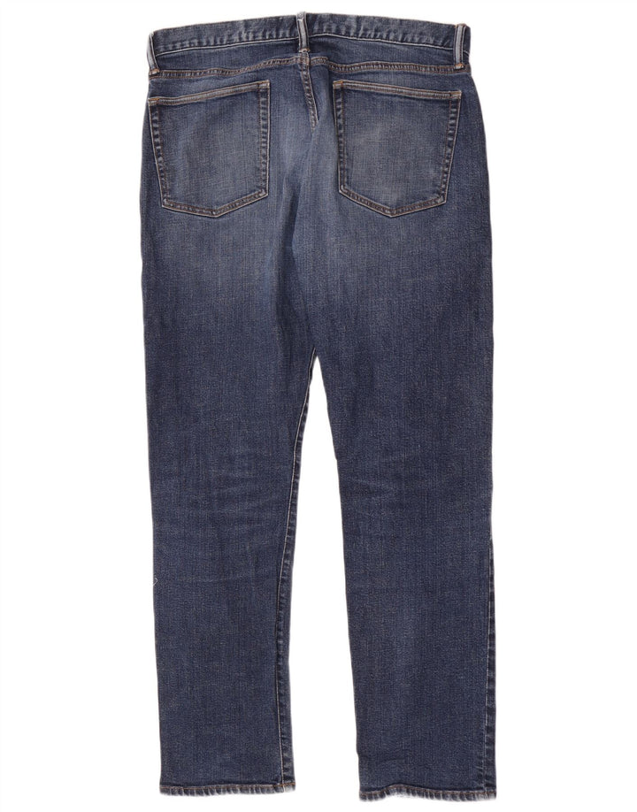 Blugi slim pentru bărbați Gap Distressed W34 L32 Bumbac albastru