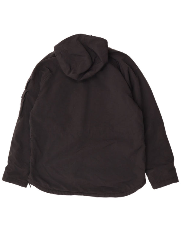 Jachetă Anorak cu glugă pentru bărbați Woolrich, UK 42 XL, nailon color bloc negru