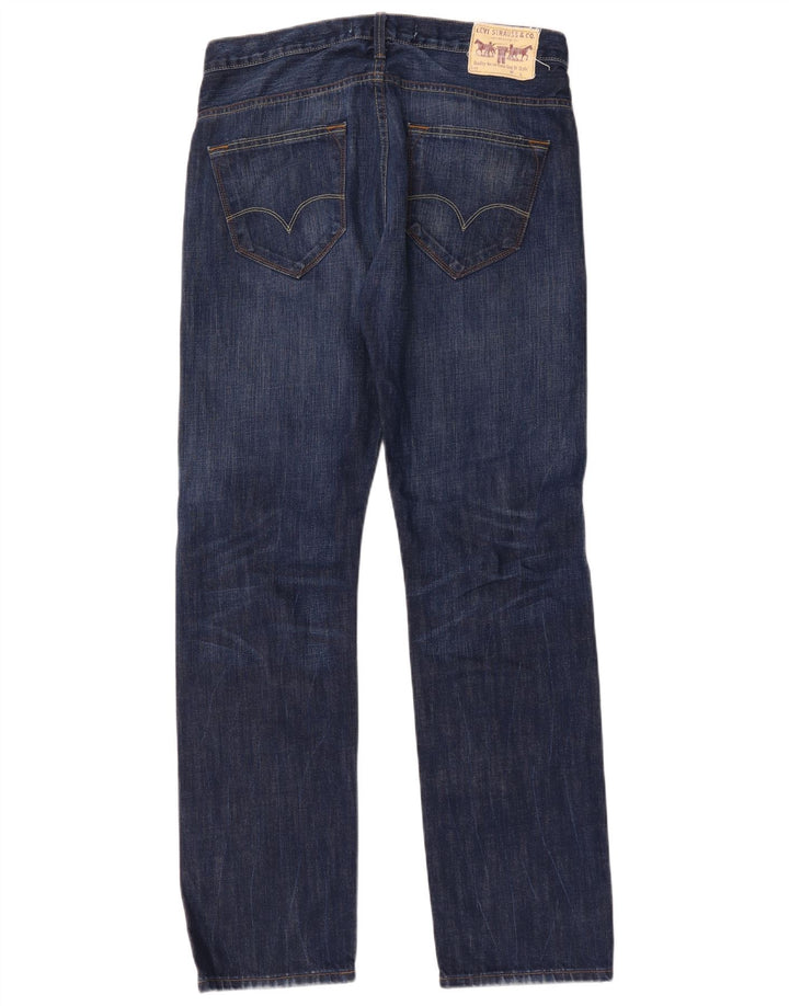 Blugi drepti pentru bărbați Levi's 504 W33 L32 Bumbac albastru