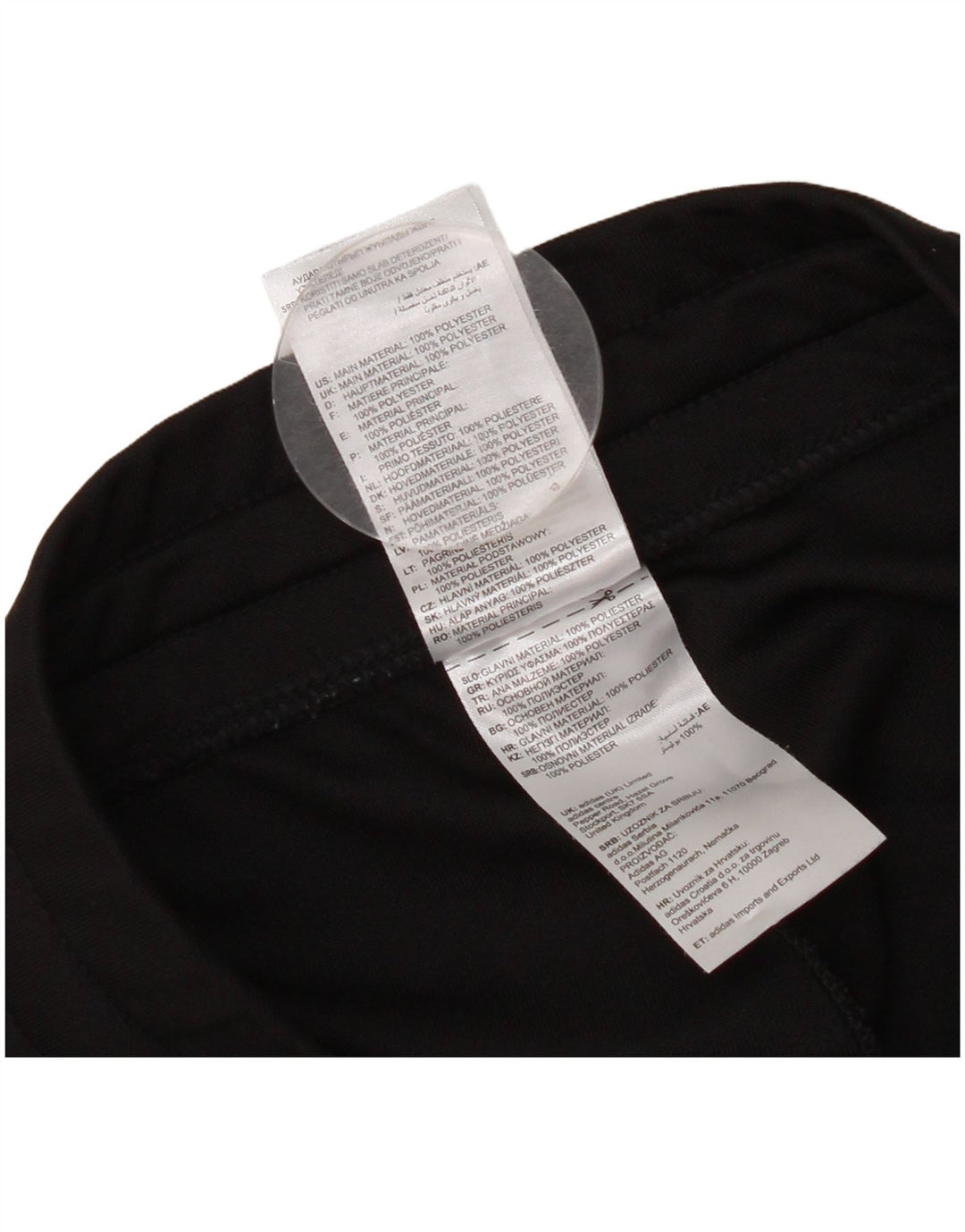Pantaloni de trening grafic pentru bărbați Reebok, poliester negru mic