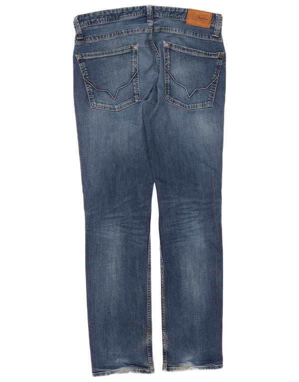 PEPE Jeans Blugi Slim Bărbați W34 L34 Bumbac Albastru