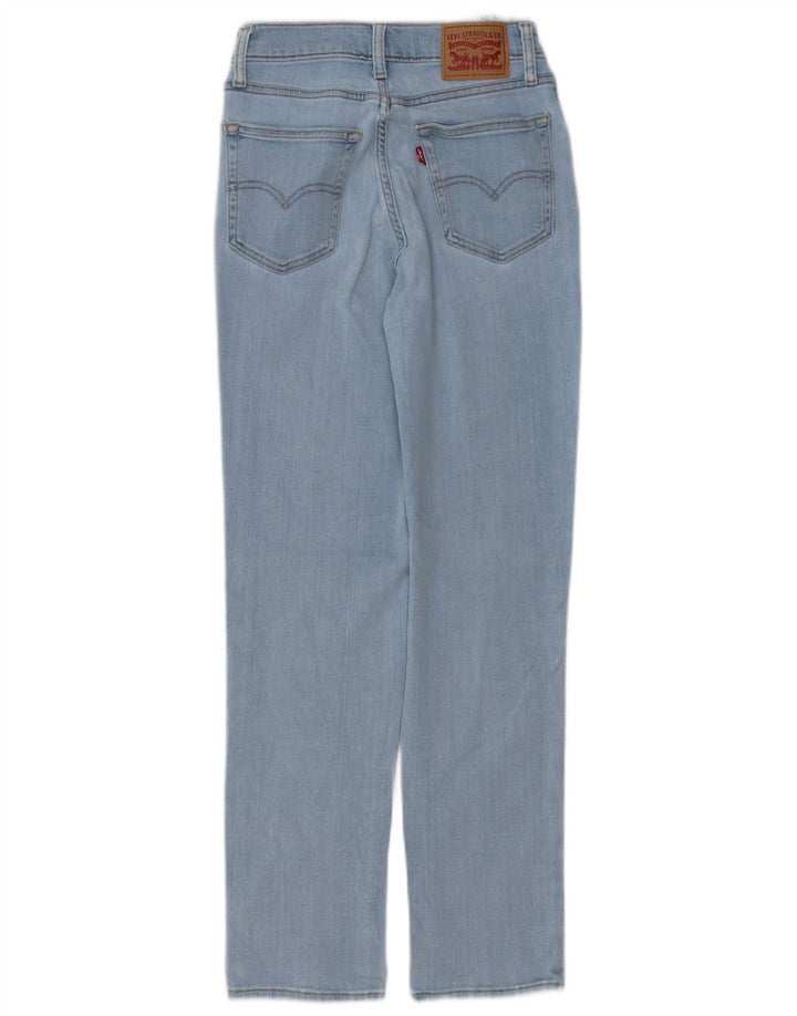 Blugi drepti cu talie mare Levi's 724 pentru femei L26 L28 Bumbac albastru