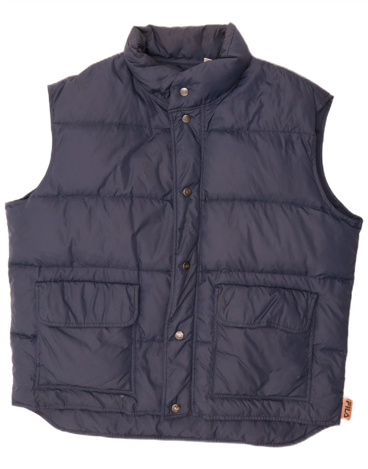 Gilet Captusit Fila pentru barbati IT 56 XL Bleumarin Poliamida