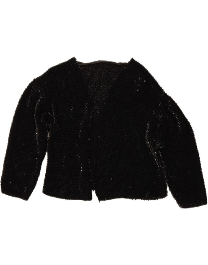 VINTAGE Womens Bolero Jumper UK 14 Large Black Vintage Vintage and Second-Hand Vintage from Messina Hembry 